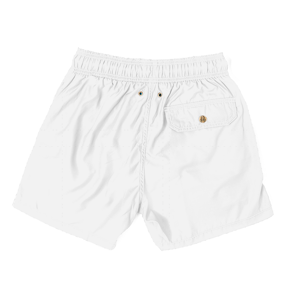 Classic White Swim Short