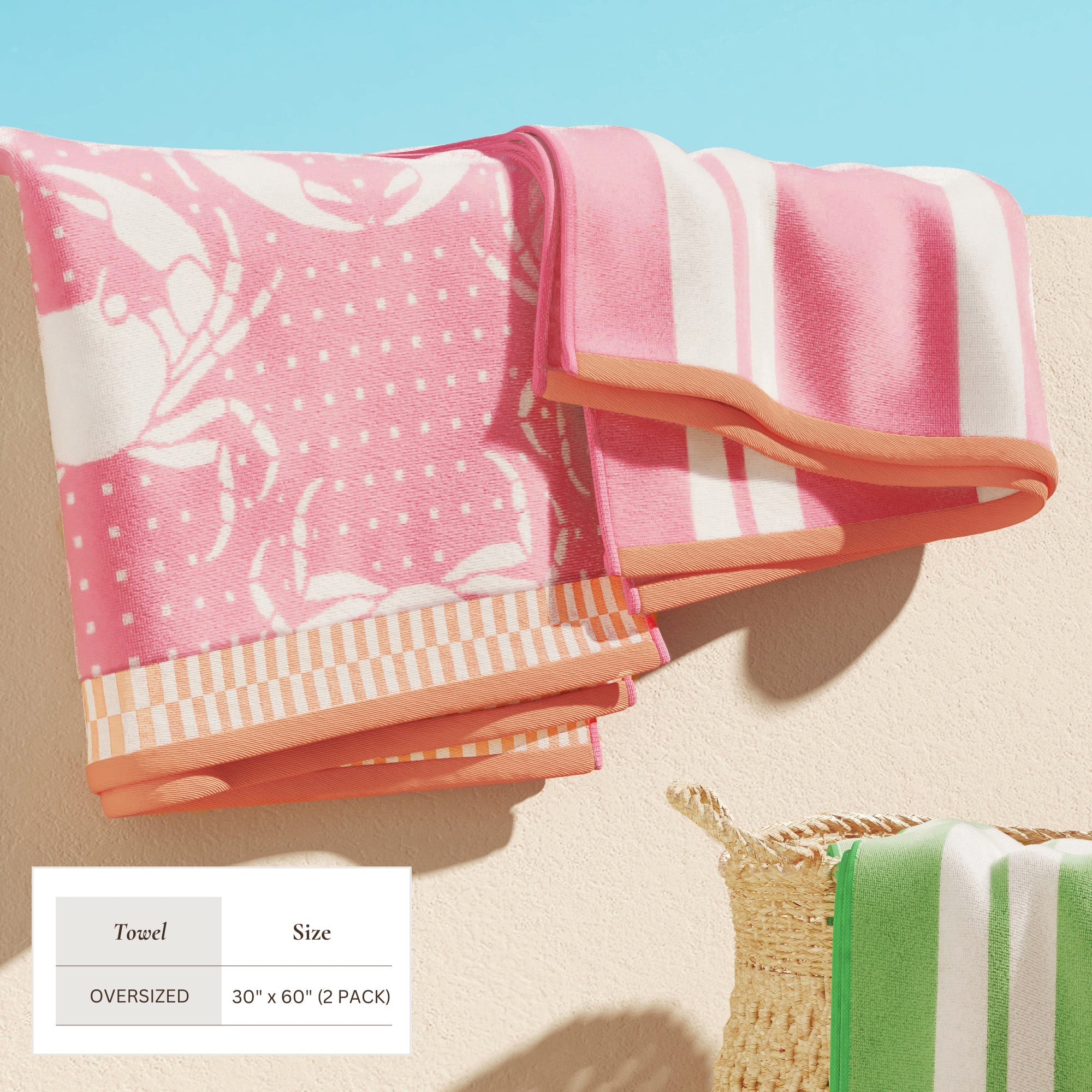Cotton Velour Beach Towel - Maui Collection