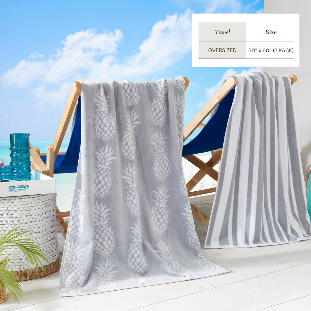 Cotton Velour Beach Towel - Maui Collection