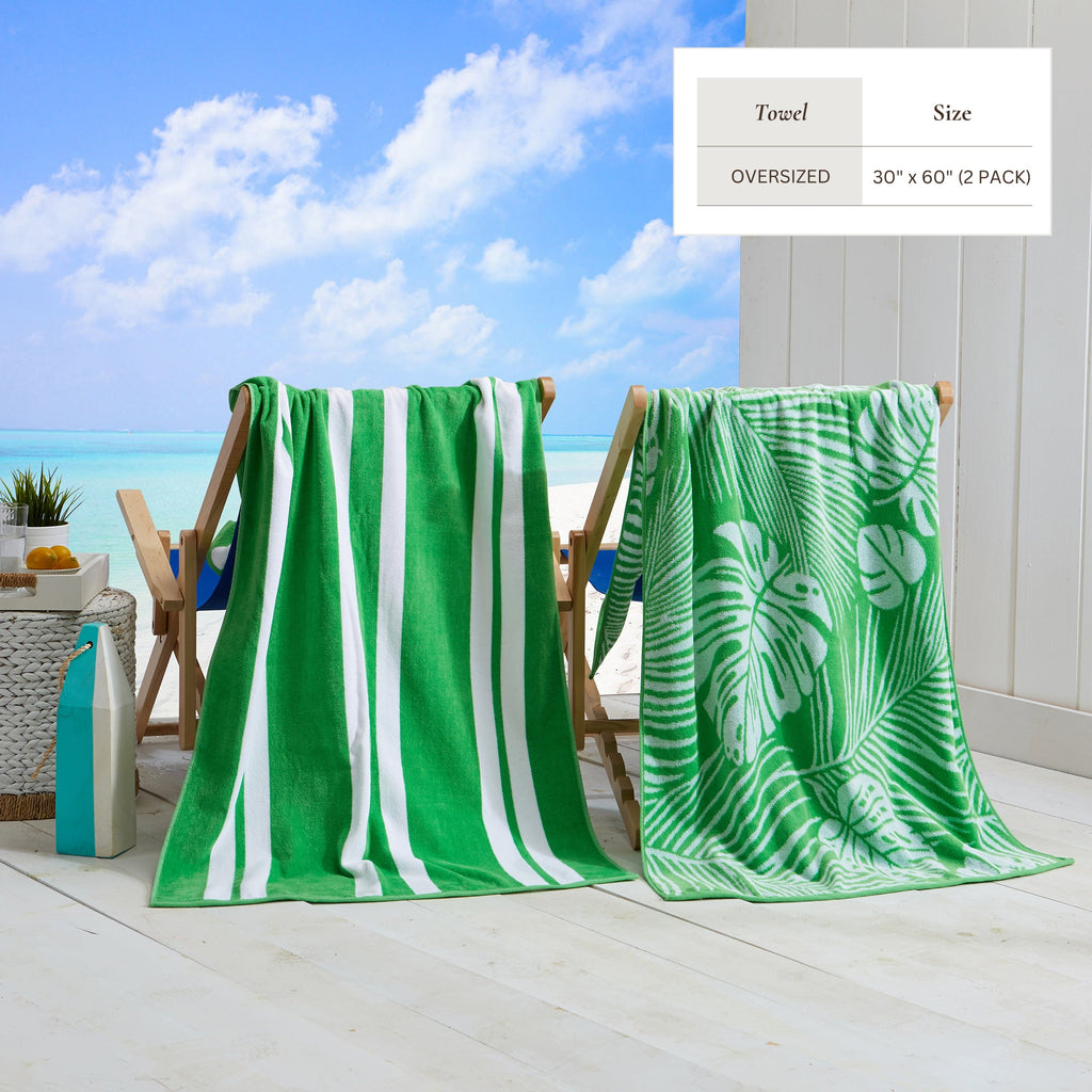 Cotton Velour Beach Towel - Maui Collection
