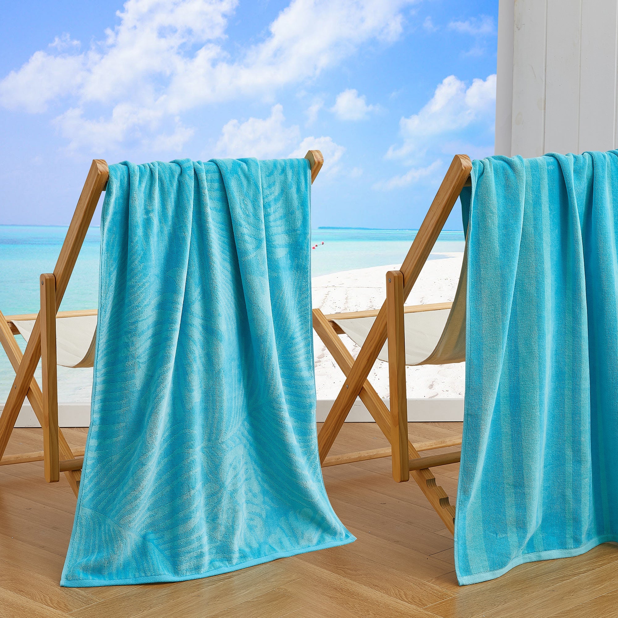 Cotton Velour Beach Towel - Maui Collection