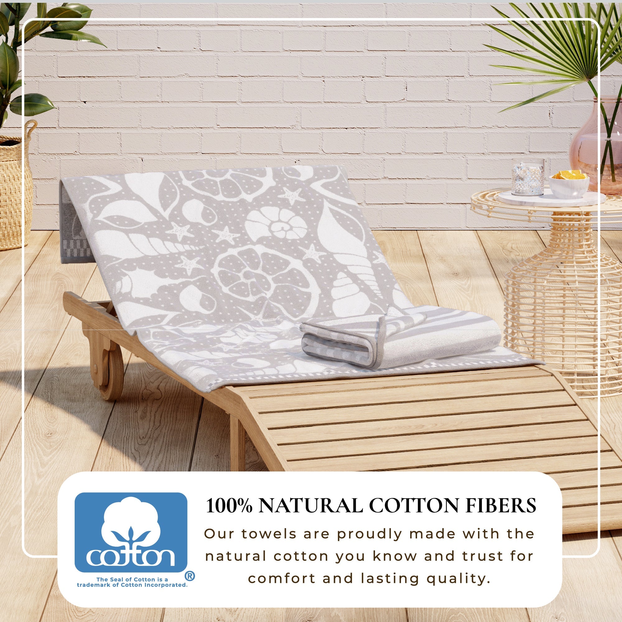 Cotton Velour Beach Towel - Maui Collection